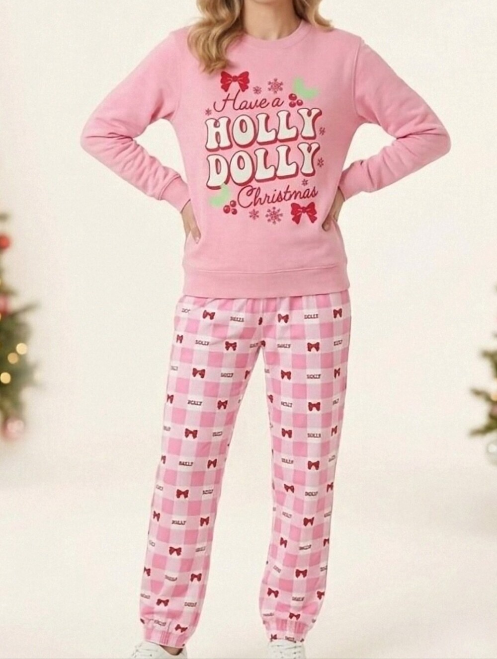Dolly Parton Mad Engine Ladies' 2XL Pink Sweatshirt & Jogger Lounge Set NWT